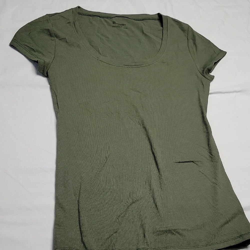 No Boundaries Army Green Short Sleeve Tee